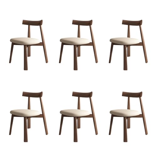 STARHMLUX EsszimmerstüHle Holz 2/4/6er Set - Moderne Stühle Esszimmer mit Bequeme Rückenlehne für den Essbereich Dark Walnut +Light Khaki 6pc STARHMLUX EsszimmerstüHle Holz 2/4/6er Set - Moderne Stühle Esszimmer mit Bequeme Rückenlehne für den Essbereich Dark Walnut +Light Khaki 6pc von STARHMLUX
