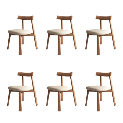 STARHMLUX EsszimmerstüHle Holz 2/4/6er Set - Moderne Stühle Esszimmer mit Bequeme Rückenlehne für den Essbereich Light Walnut +Light Khaki 6pc STARHMLUX EsszimmerstüHle Holz 2/4/6er Set - Moderne Stühle Esszimmer mit Bequeme Rückenlehne für den Essbereich Light Walnut +Light Khaki 6pc von STARHMLUX