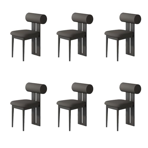 STARHMLUX EsszimmerstüHle Holz 2/4/6er Set - Moderne Stühle Esszimmer mit Gepolstert Holzstühle Bequeme Rückenlehne für den Essbereich Black + Black 6pc STARHMLUX EsszimmerstüHle Holz 2/4/6er Set - Moderne Stühle Esszimmer mit Gepolstert Holzstühle Bequeme Rückenlehne für den Essbereich Black + Black 6pc von STARHMLUX