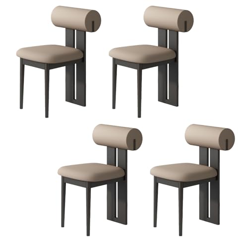 STARHMLUX EsszimmerstüHle Holz 2/4/6er Set - Moderne Stühle Esszimmer mit Gepolstert Holzstühle Bequeme Rückenlehne für den Essbereich Black + Dark Khaki 4pc STARHMLUX EsszimmerstüHle Holz 2/4/6er Set - Moderne Stühle Esszimmer mit Gepolstert Holzstühle Bequeme Rückenlehne für den Essbereich Black + Dark Khaki 4pc von STARHMLUX