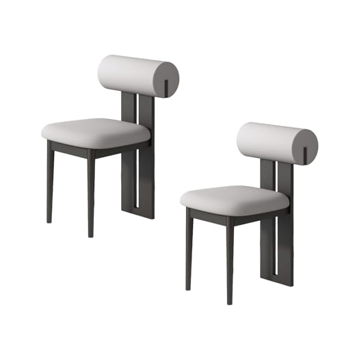 STARHMLUX EsszimmerstüHle Holz 2/4/6er Set - Moderne Stühle Esszimmer mit Gepolstert Holzstühle Bequeme Rückenlehne für den Essbereich Black + Light Gray 2pc STARHMLUX EsszimmerstüHle Holz 2/4/6er Set - Moderne Stühle Esszimmer mit Gepolstert Holzstühle Bequeme Rückenlehne für den Essbereich Black + Light Gray 2pc von STARHMLUX