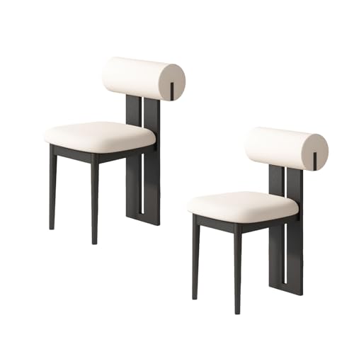 STARHMLUX EsszimmerstüHle Holz 2/4/6er Set - Moderne Stühle Esszimmer mit Gepolstert Holzstühle Bequeme Rückenlehne für den Essbereich Black + White 2pc STARHMLUX EsszimmerstüHle Holz 2/4/6er Set - Moderne Stühle Esszimmer mit Gepolstert Holzstühle Bequeme Rückenlehne für den Essbereich Black + White 2pc von STARHMLUX