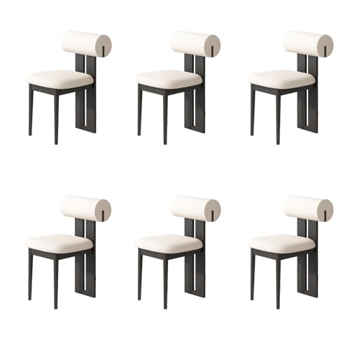 STARHMLUX EsszimmerstüHle Holz 2/4/6er Set - Moderne Stühle Esszimmer mit Gepolstert Holzstühle Bequeme Rückenlehne für den Essbereich Black + White 6pc STARHMLUX EsszimmerstüHle Holz 2/4/6er Set - Moderne Stühle Esszimmer mit Gepolstert Holzstühle Bequeme Rückenlehne für den Essbereich Black + White 6pc von STARHMLUX