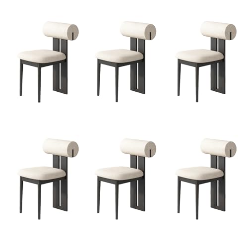 STARHMLUX EsszimmerstüHle Holz 2/4/6er Set - Moderne Stühle Esszimmer mit Gepolstert Holzstühle Bequeme Rückenlehne für den Essbereich Black + beige 6pc STARHMLUX EsszimmerstüHle Holz 2/4/6er Set - Moderne Stühle Esszimmer mit Gepolstert Holzstühle Bequeme Rückenlehne für den Essbereich Black + beige 6pc von STARHMLUX