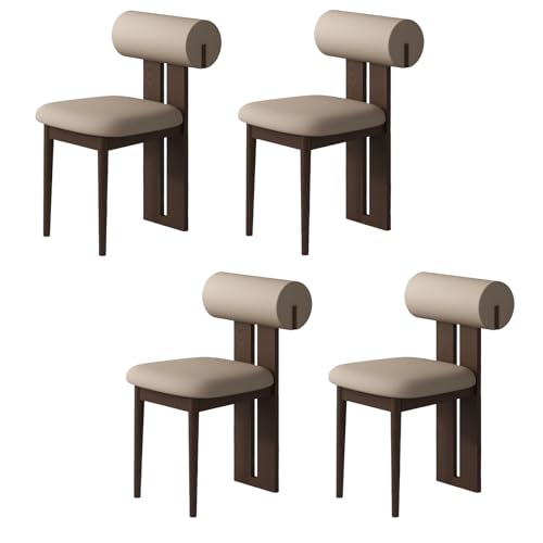 STARHMLUX EsszimmerstüHle Holz 2/4/6er Set - Moderne Stühle Esszimmer mit Gepolstert Holzstühle Bequeme Rückenlehne für den Essbereich Dark Walnut + Dark Khaki 4pc STARHMLUX EsszimmerstüHle Holz 2/4/6er Set - Moderne Stühle Esszimmer mit Gepolstert Holzstühle Bequeme Rückenlehne für den Essbereich Dark Walnut + Dark Khaki 4pc von STARHMLUX