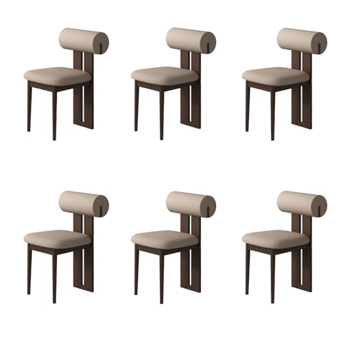 STARHMLUX EsszimmerstüHle Holz 2/4/6er Set - Moderne Stühle Esszimmer mit Gepolstert Holzstühle Bequeme Rückenlehne für den Essbereich Dark Walnut + Dark Khaki 6pc STARHMLUX EsszimmerstüHle Holz 2/4/6er Set - Moderne Stühle Esszimmer mit Gepolstert Holzstühle Bequeme Rückenlehne für den Essbereich Dark Walnut + Dark Khaki 6pc von STARHMLUX