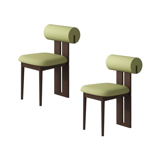 STARHMLUX EsszimmerstüHle Holz 2/4/6er Set - Moderne Stühle Esszimmer mit Gepolstert Holzstühle Bequeme Rückenlehne für den Essbereich Dark Walnut + Green 2pc STARHMLUX EsszimmerstüHle Holz 2/4/6er Set - Moderne Stühle Esszimmer mit Gepolstert Holzstühle Bequeme Rückenlehne für den Essbereich Dark Walnut + Green 2pc von STARHMLUX
