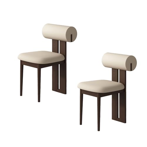 STARHMLUX EsszimmerstüHle Holz 2/4/6er Set - Moderne Stühle Esszimmer mit Gepolstert Holzstühle Bequeme Rückenlehne für den Essbereich Dark Walnut + Light Khaki 2pc STARHMLUX EsszimmerstüHle Holz 2/4/6er Set - Moderne Stühle Esszimmer mit Gepolstert Holzstühle Bequeme Rückenlehne für den Essbereich Dark Walnut + Light Khaki 2pc von STARHMLUX