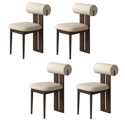 STARHMLUX EsszimmerstüHle Holz 2/4/6er Set - Moderne Stühle Esszimmer mit Gepolstert Holzstühle Bequeme Rückenlehne für den Essbereich Dark Walnut + Light Khaki 4pc STARHMLUX EsszimmerstüHle Holz 2/4/6er Set - Moderne Stühle Esszimmer mit Gepolstert Holzstühle Bequeme Rückenlehne für den Essbereich Dark Walnut + Light Khaki 4pc von STARHMLUX