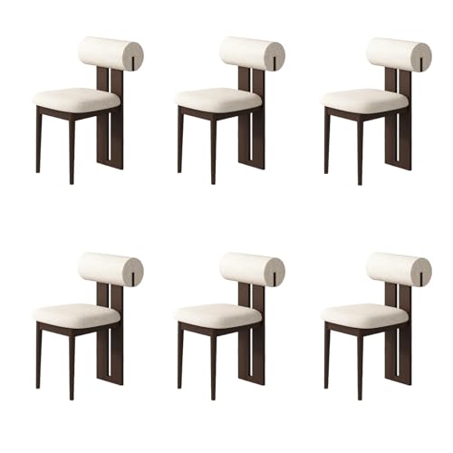 STARHMLUX EsszimmerstüHle Holz 2/4/6er Set - Moderne Stühle Esszimmer mit Gepolstert Holzstühle Bequeme Rückenlehne für den Essbereich Dark Walnut + beige 6pc STARHMLUX EsszimmerstüHle Holz 2/4/6er Set - Moderne Stühle Esszimmer mit Gepolstert Holzstühle Bequeme Rückenlehne für den Essbereich Dark Walnut + beige 6pc von STARHMLUX