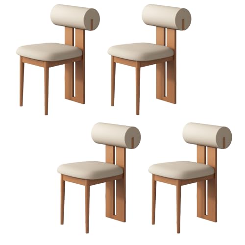 STARHMLUX EsszimmerstüHle Holz 2/4/6er Set - Moderne Stühle Esszimmer mit Gepolstert Holzstühle Bequeme Rückenlehne für den Essbereich Light Walnut + Light Khaki 4pc STARHMLUX EsszimmerstüHle Holz 2/4/6er Set - Moderne Stühle Esszimmer mit Gepolstert Holzstühle Bequeme Rückenlehne für den Essbereich Light Walnut + Light Khaki 4pc von STARHMLUX