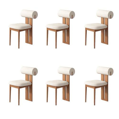 STARHMLUX EsszimmerstüHle Holz 2/4/6er Set - Moderne Stühle Esszimmer mit Gepolstert Holzstühle Bequeme Rückenlehne für den Essbereich Light Walnut + beige 6pc STARHMLUX EsszimmerstüHle Holz 2/4/6er Set - Moderne Stühle Esszimmer mit Gepolstert Holzstühle Bequeme Rückenlehne für den Essbereich Light Walnut + beige 6pc von STARHMLUX