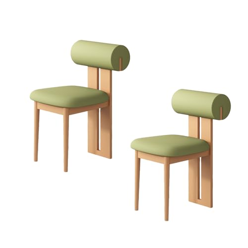 STARHMLUX EsszimmerstüHle Holz 2/4/6er Set - Moderne Stühle Esszimmer mit Gepolstert Holzstühle Bequeme Rückenlehne für den Essbereich Original Wood Color + Green 2pc STARHMLUX EsszimmerstüHle Holz 2/4/6er Set - Moderne Stühle Esszimmer mit Gepolstert Holzstühle Bequeme Rückenlehne für den Essbereich Original Wood Color + Green 2pc von STARHMLUX