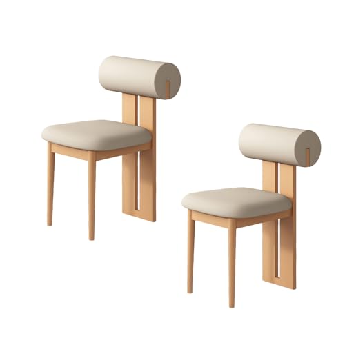 STARHMLUX EsszimmerstüHle Holz 2/4/6er Set - Moderne Stühle Esszimmer mit Gepolstert Holzstühle Bequeme Rückenlehne für den Essbereich Original Wood Color + Light Khaki 2pc STARHMLUX EsszimmerstüHle Holz 2/4/6er Set - Moderne Stühle Esszimmer mit Gepolstert Holzstühle Bequeme Rückenlehne für den Essbereich Original Wood Color + Light Khaki 2pc von STARHMLUX