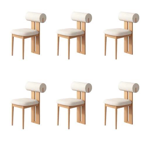 STARHMLUX EsszimmerstüHle Holz 2/4/6er Set - Moderne Stühle Esszimmer mit Gepolstert Holzstühle Bequeme Rückenlehne für den Essbereich Original Wood Color + beige 6pc STARHMLUX EsszimmerstüHle Holz 2/4/6er Set - Moderne Stühle Esszimmer mit Gepolstert Holzstühle Bequeme Rückenlehne für den Essbereich Original Wood Color + beige 6pc von STARHMLUX