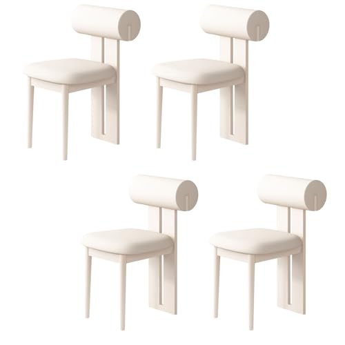 STARHMLUX EsszimmerstüHle Holz 2/4/6er Set - Moderne Stühle Esszimmer mit Gepolstert Holzstühle Bequeme Rückenlehne für den Essbereich White + White 4pc STARHMLUX EsszimmerstüHle Holz 2/4/6er Set - Moderne Stühle Esszimmer mit Gepolstert Holzstühle Bequeme Rückenlehne für den Essbereich White + White 4pc von STARHMLUX