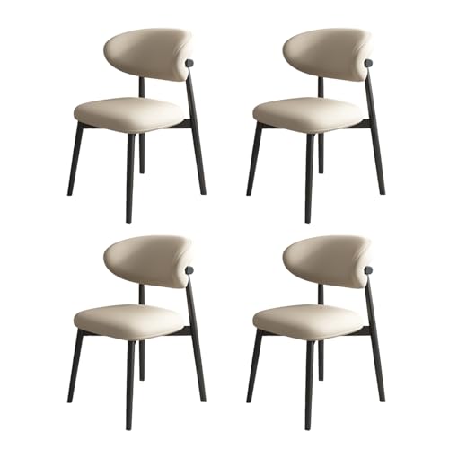 STARHMLUX EsszimmerstüHle Holz 2/4/6er Set - Moderne Stühle Esszimmer mit Gepolstert Holzstühle mit Massivholzgestell für den Essbereich Black +Light Khaki 4pc STARHMLUX EsszimmerstüHle Holz 2/4/6er Set - Moderne Stühle Esszimmer mit Gepolstert Holzstühle mit Massivholzgestell für den Essbereich Black +Light Khaki 4pc von STARHMLUX