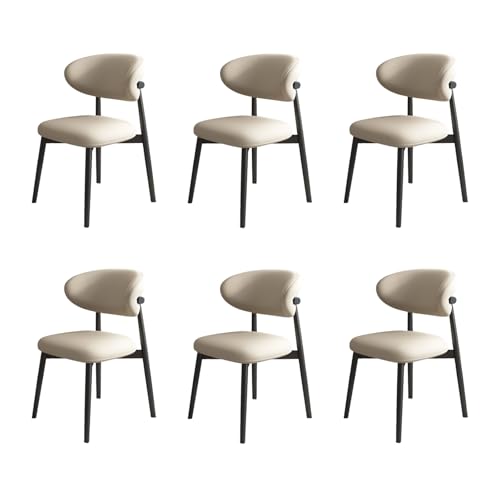 STARHMLUX EsszimmerstüHle Holz 2/4/6er Set - Moderne Stühle Esszimmer mit Gepolstert Holzstühle mit Massivholzgestell für den Essbereich Black +Light Khaki 6pc STARHMLUX EsszimmerstüHle Holz 2/4/6er Set - Moderne Stühle Esszimmer mit Gepolstert Holzstühle mit Massivholzgestell für den Essbereich Black +Light Khaki 6pc von STARHMLUX