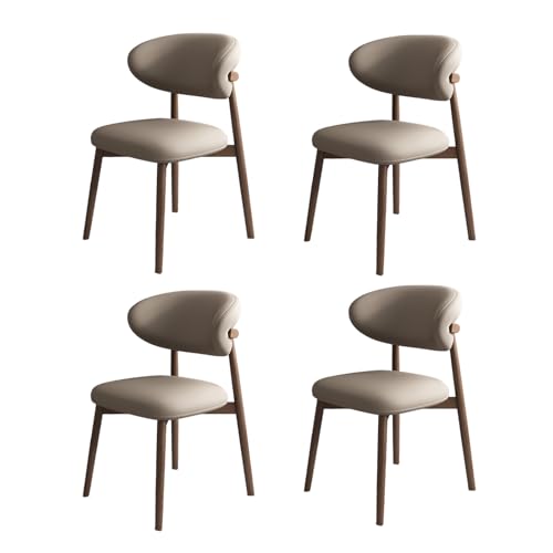 STARHMLUX EsszimmerstüHle Holz 2/4/6er Set - Moderne Stühle Esszimmer mit Gepolstert Holzstühle mit Massivholzgestell für den Essbereich Dark Walnut +Dark Khaki 4pc STARHMLUX EsszimmerstüHle Holz 2/4/6er Set - Moderne Stühle Esszimmer mit Gepolstert Holzstühle mit Massivholzgestell für den Essbereich Dark Walnut +Dark Khaki 4pc von STARHMLUX