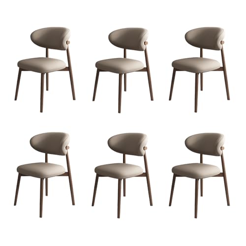 STARHMLUX EsszimmerstüHle Holz 2/4/6er Set - Moderne Stühle Esszimmer mit Gepolstert Holzstühle mit Massivholzgestell für den Essbereich Dark Walnut +Dark Khaki 6pc STARHMLUX EsszimmerstüHle Holz 2/4/6er Set - Moderne Stühle Esszimmer mit Gepolstert Holzstühle mit Massivholzgestell für den Essbereich Dark Walnut +Dark Khaki 6pc von STARHMLUX