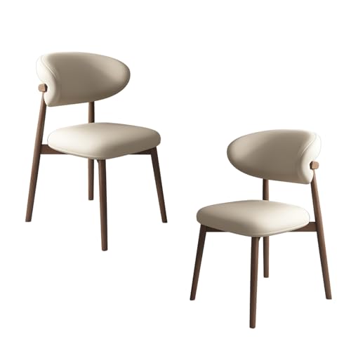 STARHMLUX EsszimmerstüHle Holz 2/4/6er Set - Moderne Stühle Esszimmer mit Gepolstert Holzstühle mit Massivholzgestell für den Essbereich Dark Walnut +Light Khaki 2pc STARHMLUX EsszimmerstüHle Holz 2/4/6er Set - Moderne Stühle Esszimmer mit Gepolstert Holzstühle mit Massivholzgestell für den Essbereich Dark Walnut +Light Khaki 2pc von STARHMLUX