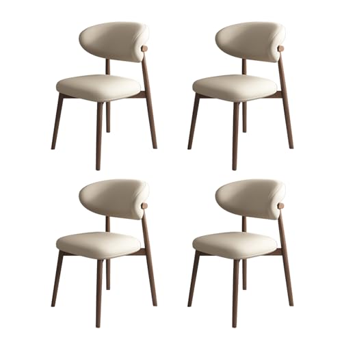 STARHMLUX EsszimmerstüHle Holz 2/4/6er Set - Moderne Stühle Esszimmer mit Gepolstert Holzstühle mit Massivholzgestell für den Essbereich Dark Walnut +Light Khaki 4pc STARHMLUX EsszimmerstüHle Holz 2/4/6er Set - Moderne Stühle Esszimmer mit Gepolstert Holzstühle mit Massivholzgestell für den Essbereich Dark Walnut +Light Khaki 4pc von STARHMLUX