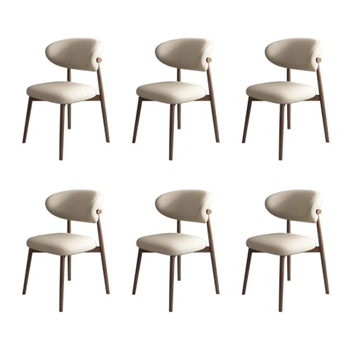 STARHMLUX EsszimmerstüHle Holz 2/4/6er Set - Moderne Stühle Esszimmer mit Gepolstert Holzstühle mit Massivholzgestell für den Essbereich Dark Walnut +Light Khaki 6pc STARHMLUX EsszimmerstüHle Holz 2/4/6er Set - Moderne Stühle Esszimmer mit Gepolstert Holzstühle mit Massivholzgestell für den Essbereich Dark Walnut +Light Khaki 6pc von STARHMLUX