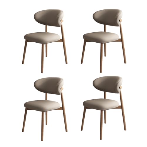 STARHMLUX EsszimmerstüHle Holz 2/4/6er Set - Moderne Stühle Esszimmer mit Gepolstert Holzstühle mit Massivholzgestell für den Essbereich Light Walnut +Dark Khaki 4pc STARHMLUX EsszimmerstüHle Holz 2/4/6er Set - Moderne Stühle Esszimmer mit Gepolstert Holzstühle mit Massivholzgestell für den Essbereich Light Walnut +Dark Khaki 4pc von STARHMLUX