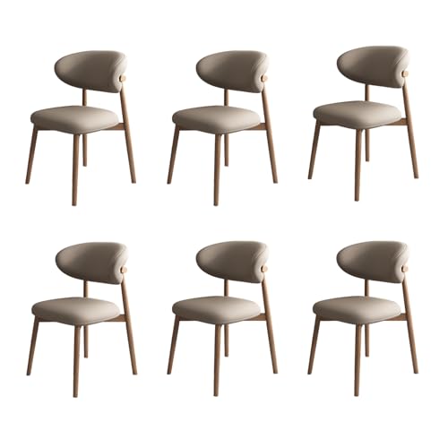 STARHMLUX EsszimmerstüHle Holz 2/4/6er Set - Moderne Stühle Esszimmer mit Gepolstert Holzstühle mit Massivholzgestell für den Essbereich Light Walnut +Dark Khaki 6pc STARHMLUX EsszimmerstüHle Holz 2/4/6er Set - Moderne Stühle Esszimmer mit Gepolstert Holzstühle mit Massivholzgestell für den Essbereich Light Walnut +Dark Khaki 6pc von STARHMLUX