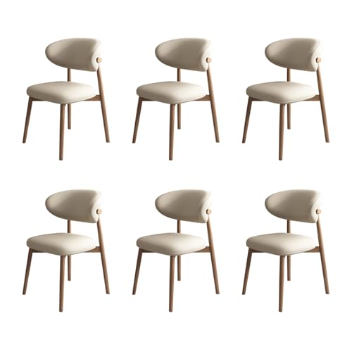 STARHMLUX EsszimmerstüHle Holz 2/4/6er Set - Moderne Stühle Esszimmer mit Gepolstert Holzstühle mit Massivholzgestell für den Essbereich Light Walnut +Light Khaki 6pc STARHMLUX EsszimmerstüHle Holz 2/4/6er Set - Moderne Stühle Esszimmer mit Gepolstert Holzstühle mit Massivholzgestell für den Essbereich Light Walnut +Light Khaki 6pc von STARHMLUX