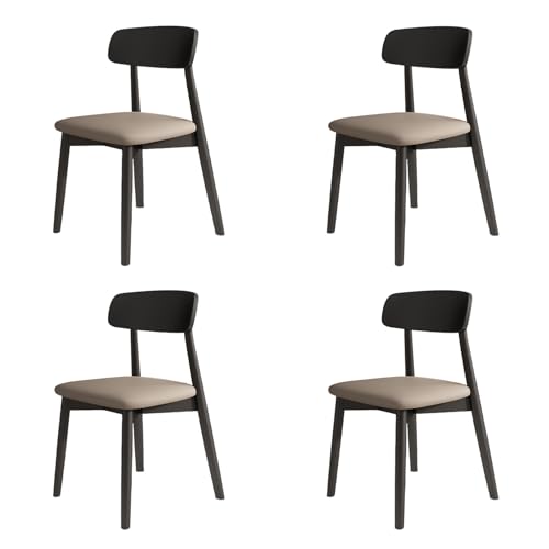 STARHMLUX EsszimmerstüHle Holz 2/4/6er Set - Moderne Stühle Esszimmer mit Rückenlehne aus Massivholz Pflegeleicht für den Essbereich Black +Dark Khaki 4pc STARHMLUX EsszimmerstüHle Holz 2/4/6er Set - Moderne Stühle Esszimmer mit Rückenlehne aus Massivholz Pflegeleicht für den Essbereich Black +Dark Khaki 4pc von STARHMLUX