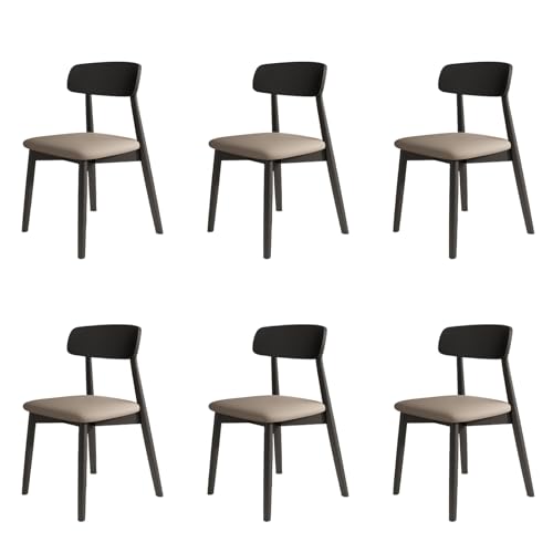 STARHMLUX EsszimmerstüHle Holz 2/4/6er Set - Moderne Stühle Esszimmer mit Rückenlehne aus Massivholz Pflegeleicht für den Essbereich Black +Dark Khaki 6pc STARHMLUX EsszimmerstüHle Holz 2/4/6er Set - Moderne Stühle Esszimmer mit Rückenlehne aus Massivholz Pflegeleicht für den Essbereich Black +Dark Khaki 6pc von STARHMLUX