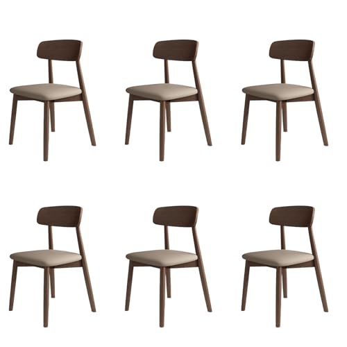 STARHMLUX EsszimmerstüHle Holz 2/4/6er Set - Moderne Stühle Esszimmer mit Rückenlehne aus Massivholz Pflegeleicht für den Essbereich Dark Walnut +Dark Khaki 6pc STARHMLUX EsszimmerstüHle Holz 2/4/6er Set - Moderne Stühle Esszimmer mit Rückenlehne aus Massivholz Pflegeleicht für den Essbereich Dark Walnut +Dark Khaki 6pc von STARHMLUX