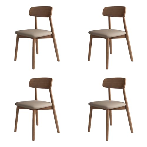 STARHMLUX EsszimmerstüHle Holz 2/4/6er Set - Moderne Stühle Esszimmer mit Rückenlehne aus Massivholz Pflegeleicht für den Essbereich Light Walnut +Dark Khaki 4pc STARHMLUX EsszimmerstüHle Holz 2/4/6er Set - Moderne Stühle Esszimmer mit Rückenlehne aus Massivholz Pflegeleicht für den Essbereich Light Walnut +Dark Khaki 4pc von STARHMLUX