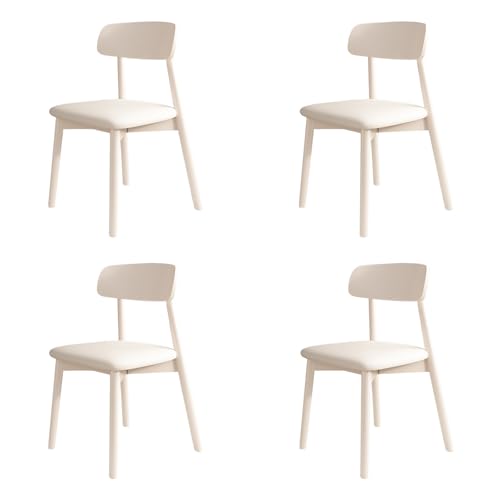STARHMLUX EsszimmerstüHle Holz 2/4/6er Set - Moderne Stühle Esszimmer mit Rückenlehne aus Massivholz Pflegeleicht für den Essbereich White + White 4pc STARHMLUX EsszimmerstüHle Holz 2/4/6er Set - Moderne Stühle Esszimmer mit Rückenlehne aus Massivholz Pflegeleicht für den Essbereich White + White 4pc von STARHMLUX