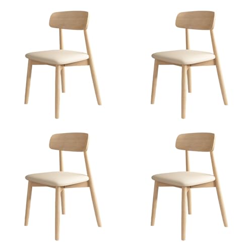 STARHMLUX EsszimmerstüHle Holz 2/4/6er Set - Moderne Stühle Esszimmer mit Rückenlehne aus Massivholz Pflegeleicht für den Essbereich Wood Color + Light Khaki 4pc STARHMLUX EsszimmerstüHle Holz 2/4/6er Set - Moderne Stühle Esszimmer mit Rückenlehne aus Massivholz Pflegeleicht für den Essbereich Wood Color + Light Khaki 4pc von STARHMLUX