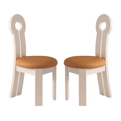 STARHMLUX EsszimmerstüHle Holz 2/4/6er Set - Moderne Stühle Esszimmer mit Gepolstert Holzstühle mit Massivholzgestell Bequeme Rückenlehne Einzigartige Form für den Essbereich White +orange 2pc STARHMLUX EsszimmerstüHle Holz 2/4/6er Set - Moderne Stühle Esszimmer mit Gepolstert Holzstühle mit Massivholzgestell Bequeme Rückenlehne Einzigartige Form für den Essbereich White +orange 2pc von STARHMLUX