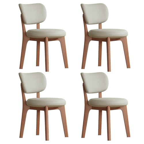 STARHMLUX Esszimmerstühle esszimmerstühle 4er Set Massivholzmaterial,küchenstühle 4er Set Hochwertiges Leder Geeignet für Esszimmer Küche Schlafzimmer Walnut-B Set of 4 STARHMLUX Esszimmerstühle esszimmerstühle 4er Set Massivholzmaterial,küchenstühle 4er Set Hochwertiges Leder Geeignet für Esszimmer Küche Schlafzimmer Walnut-B Set of 4 von STARHMLUX
