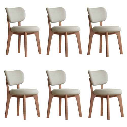 STARHMLUX Esszimmerstühle esszimmerstühle 4er Set Massivholzmaterial,küchenstühle 4er Set Hochwertiges Leder Geeignet für Esszimmer Küche Schlafzimmer Walnut-B Set of 6 STARHMLUX Esszimmerstühle esszimmerstühle 4er Set Massivholzmaterial,küchenstühle 4er Set Hochwertiges Leder Geeignet für Esszimmer Küche Schlafzimmer Walnut-B Set of 6 von STARHMLUX