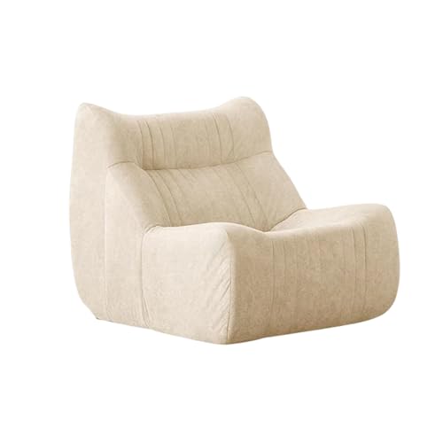 STARHMLUX Small Einzelsofa - kleine Sofas für Kleine Räume Modulares Design Chenille-Samtstoff platzsparend Keine Montage für Kleine Wohnungen Off-White 39.4 * 34.3 * 30.7in von STARHMLUX