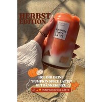 Getränkekerze Aus 100% Sojawachs | Pumpkin Spice Latte Kürbis Docht Baumwolle Kerze Im Glas Gelwachs Naturwachs Vegane Getränkekerze Aus 100% Sojawachs | Pumpkin Spice Latte Kürbis Docht Baumwolle Kerze Im Glas Gelwachs Naturwachs Vegane von STARLIGHTCandlesDE