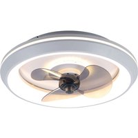 Starluna Koby LED-Deckenventilator, CCT, dimmbar - weiß, rauchgrau von STARLUNA