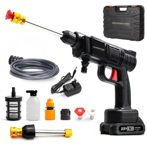STARLYF High Pressure Cleaner Kabelloser Hochdruckreiniger, tragbare Hochdruck-Wasserpistole, Autowaschpistole, Wasserhahnanschluss, Flaschenanschluss (1 High Pressure Cleaner) von STARLYF