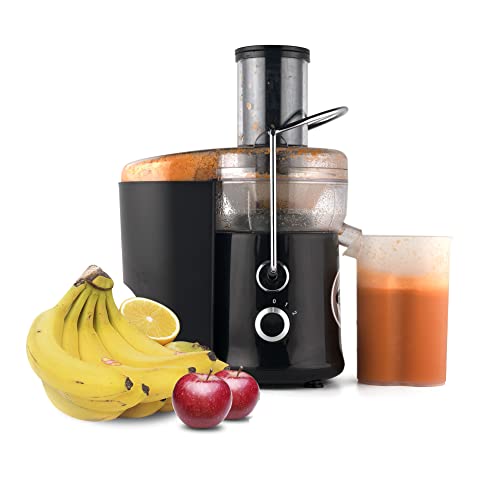 Starlyf XL Juicer Leistungsstarke Saftpresse 600 W, 2 Geschwindigkeiten, BPA-frei, für die Küche, Explulsa Fruchtfleisch, schneller Säfte, Obst und Gemüse, Cold Press Entsafter, leise von STARLYF