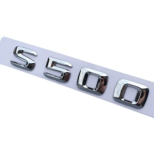 STARMS ABS 3D Chrom Auto Buchstaben Kofferraum Emblem Abzeichen Aufkleber for W220 W221 W222 S300 S320 S350 S400 S500 Passend for Mercedes Schriftzug Zubehör (Size : S500) von STARMS