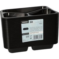 STARPAK Einweg-Menüschalen 0,765 l schwarz von STARPAK
