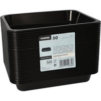 STARPAK Einweg-Menüschalen 0,935 l schwarz von STARPAK