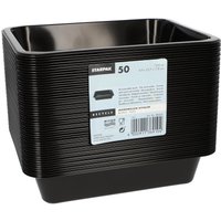 STARPAK Einweg-Menüschalen 1,33 l schwarz von STARPAK