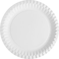 STARPAK Pappteller 23 cm weiß von STARPAK
