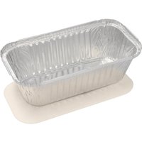 STARPAK Aluschalen mit Deckel 1500 ml silber von STARPAK